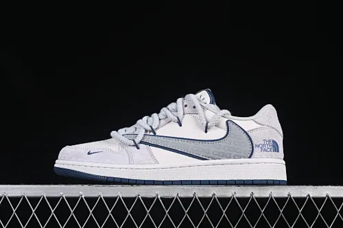 All categories Air Jordan Jordan series basketball shoes Air Jordan 1 Low High-end customized low-top sneakers Travis Scott x Fragment Design x Air Jordan 1 Low OG SP Joe 1 North Face joint CDG rice blue drawstring low-top cultural casual sneakers XX3318-515